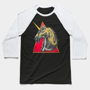 Black Unicorn Baseball T-Shirt